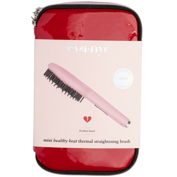 eva nyc healthy heat thermal straightening brush